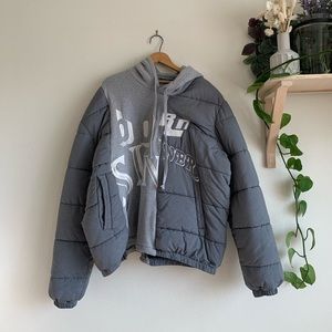 Born Sinner Puffer / Knit Hoodie